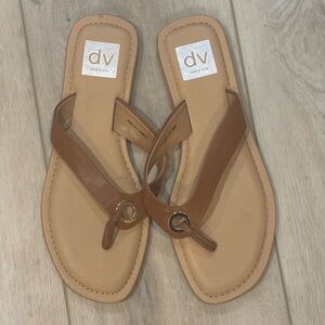 DV by Dolce Vita Women's Brown Slide Sandals